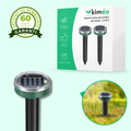Répulsif solaire ultrasonique anti-taupes (Lot de 2)