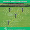 Répulsif solaire ultrasonique anti-taupes (Lot de 2)