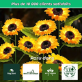 Lampe Solaire Tournesol à LED – Éclairage Décoratif et Écologique pour Jardin
