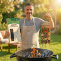 Broch’Max| Brochettes 3-en-1 pour Barbecue | Acier Inoxydable | 1+1 Offert