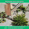 Outil 2 en 1 pour Joints et Pavés Impeccables – Nettoyage et Entretien Précis des Surfaces Extérieures