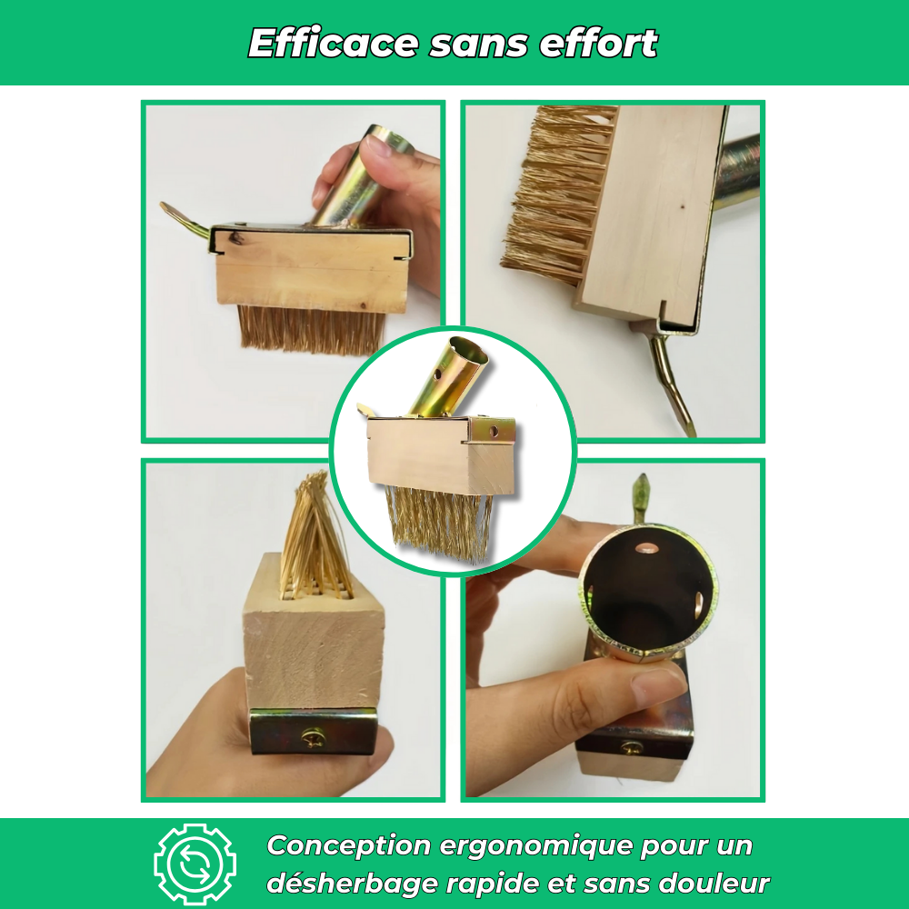 Outil 2 en 1 pour Joints et Pavés Impeccables – Nettoyage et Entretien Précis des Surfaces Extérieures