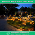 Lampe Solaire Tournesol à LED – Éclairage Décoratif et Écologique pour Jardin