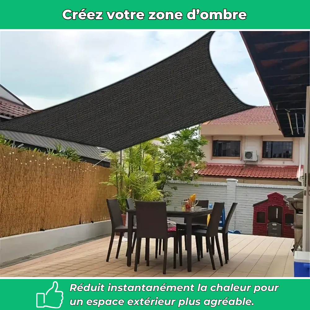 Occultis – Filet d’ombrage thermique et occultant pour extérieur