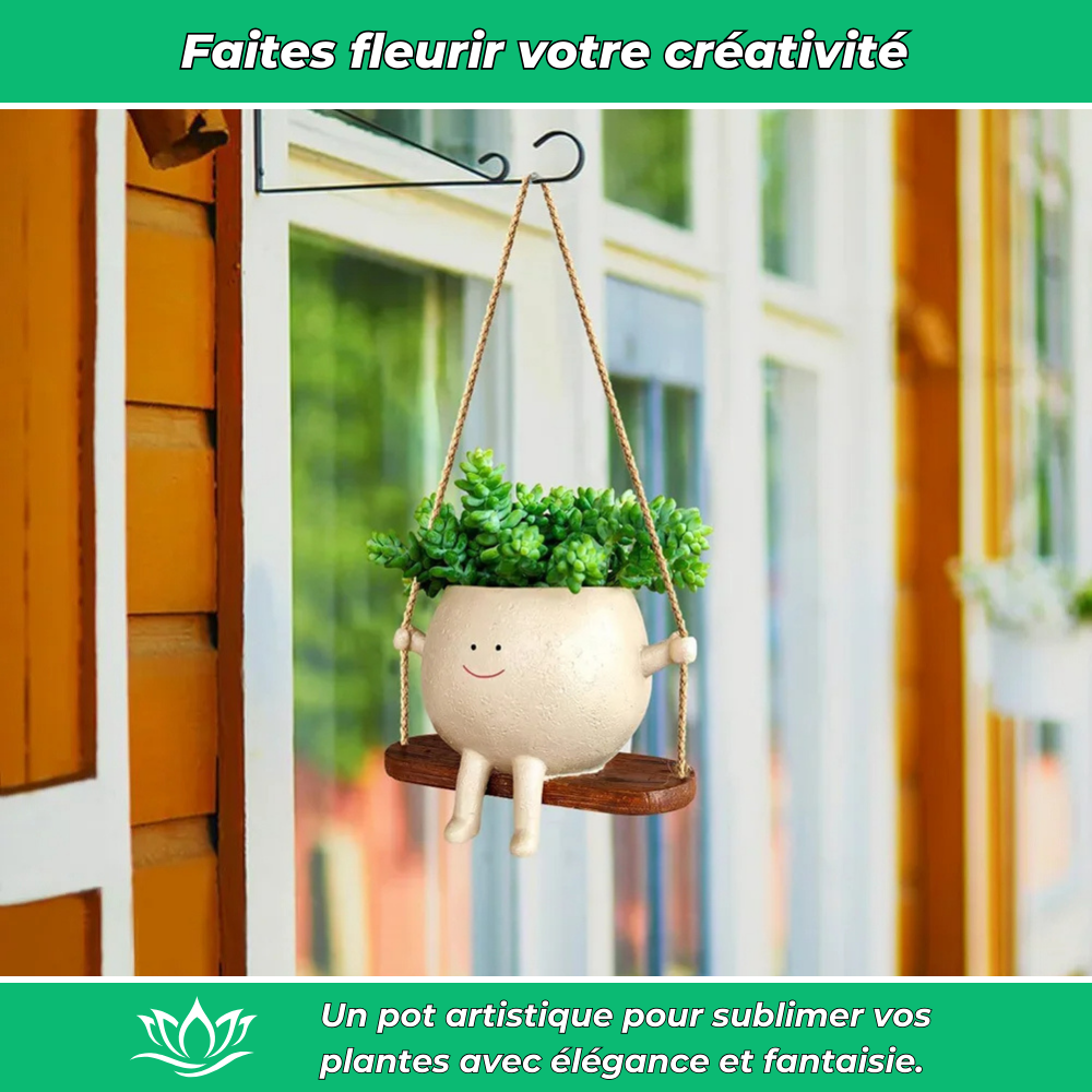 Pot de Fleurs Suspendu Design – Décoration de Jardin et Intérieur Élégante et Unique