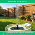 AquaSun™ | Fontaine Solaire Autonome | Embellit et Dynamise Votre Jardin en un Instant