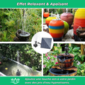 SolarFlow Fontaine Solaire Dynamique – Décoration de Jardin avec Pompe Solaire Écologique