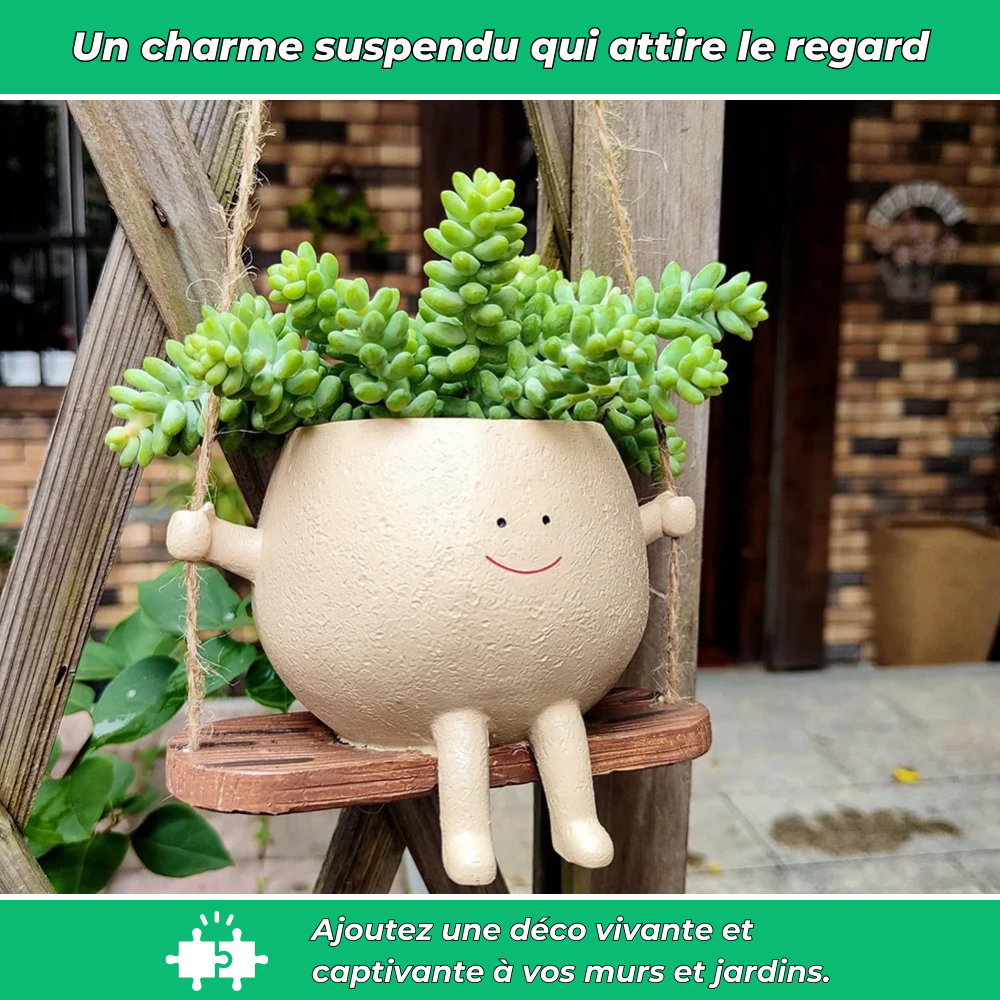 Pot de Fleurs Suspendu Design – Décoration de Jardin et Intérieur Élégante et Unique