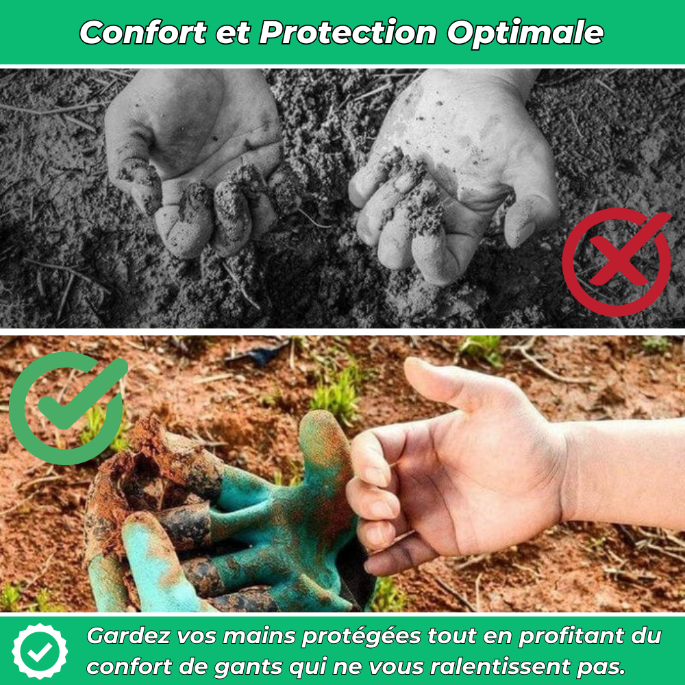 Gants de Jardinage – Creusez, Plantez, Désherbez avec Confort et Protection
