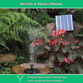 SolarFlow Fontaine Solaire Dynamique – Décoration de Jardin avec Pompe Solaire Écologique