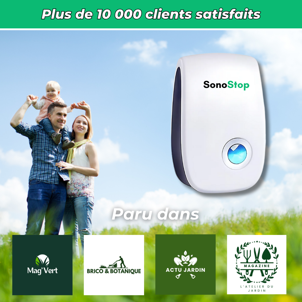 SonoStop - Répulsif ultrason contre rongeurs et insectes