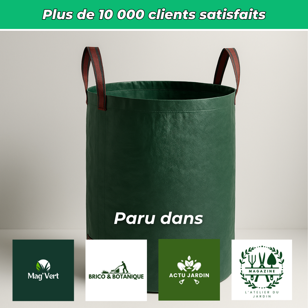 Sac de Jardin Ultra-Résistant pour Déchets Verts – Grand Capacité pour Jardinage et Rangement