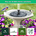 AquaSun™ | Fontaine Solaire Autonome | Embellit et Dynamise Votre Jardin en un Instant