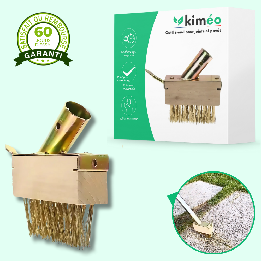 Outil 2 en 1 pour Joints et Pavés Impeccables – Nettoyage et Entretien Précis des Surfaces Extérieures