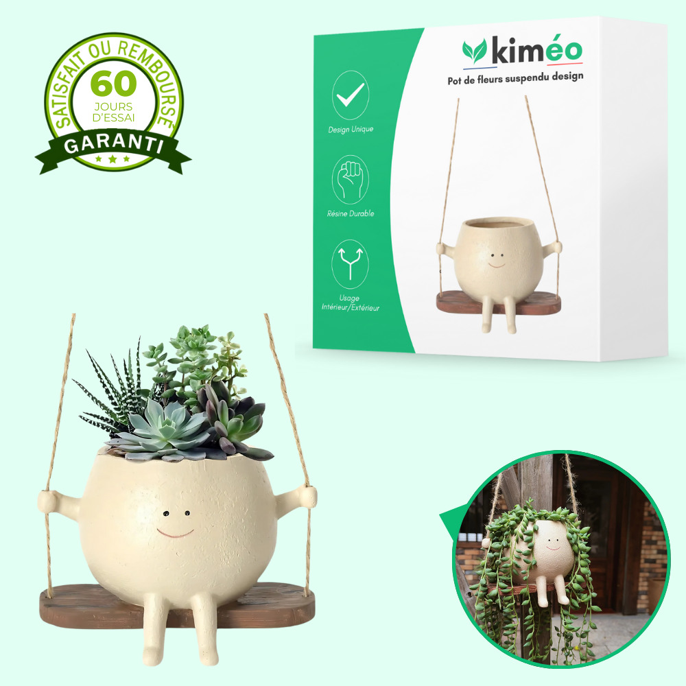 Pot de Fleurs Suspendu Design – Décoration de Jardin et Intérieur Élégante et Unique