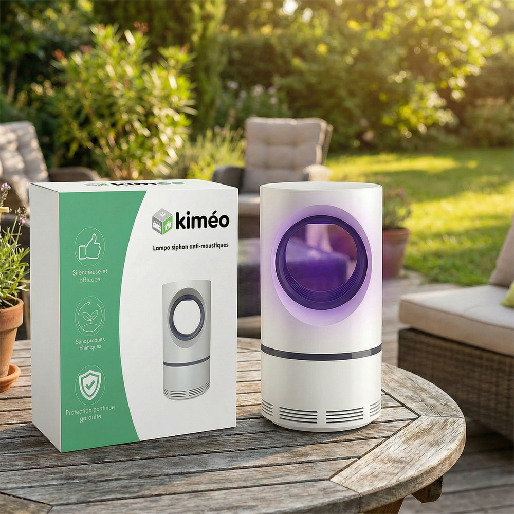 Lampe siphon anti-moustiques puissante et silencieuse