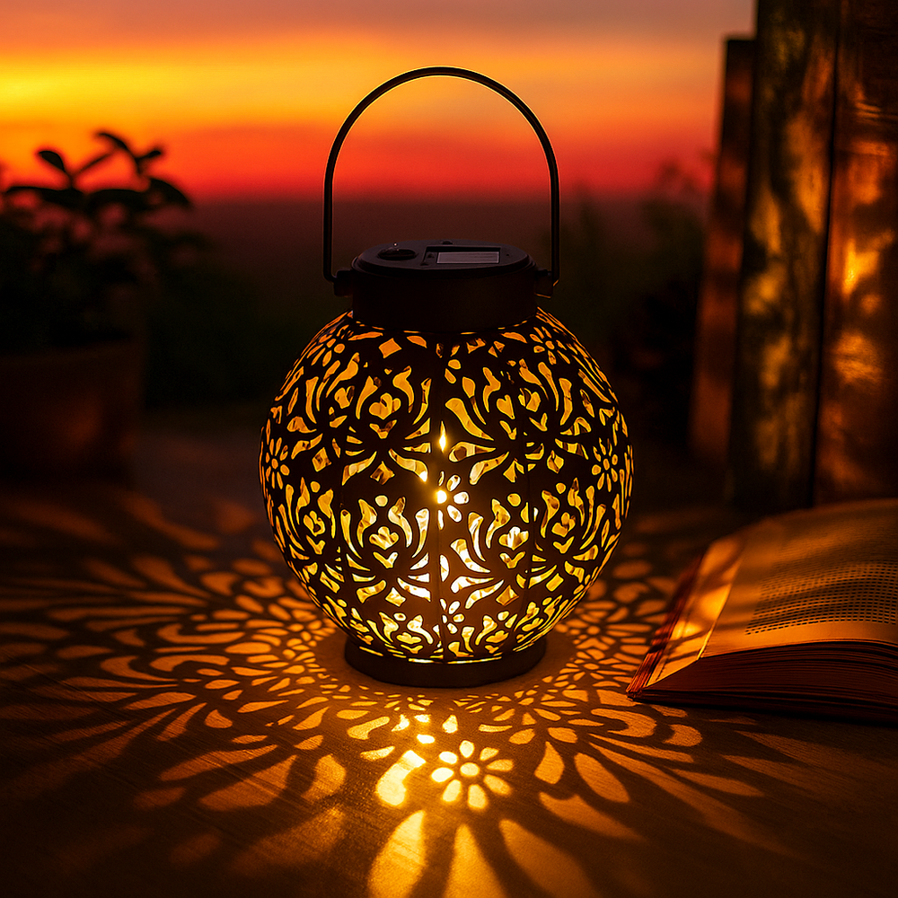 Lanterne Solaire Suspendue Décorative Étanche – Éclairage Extérieur Écologique et Design