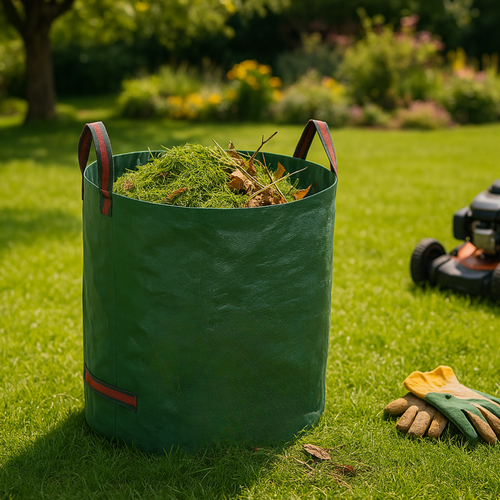 Sac de Jardin Ultra-Résistant pour Déchets Verts – Grand Capacité pour Jardinage et Rangement