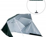 Outsunny Parasol de Plage Anti-UV Vert Ã2,1 m x 2,22 m 3662970022115