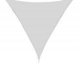 Outsunny Voile d'ombrage triangulaire grande taille 6 x 6 x 6 m polyester impermÃ©abilisÃ© haute densitÃ© 160 g/mÂ² gris clair 3662970045350
