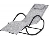 Chaise longue Ã  bascule rocking chair design contemporain 3662970063439