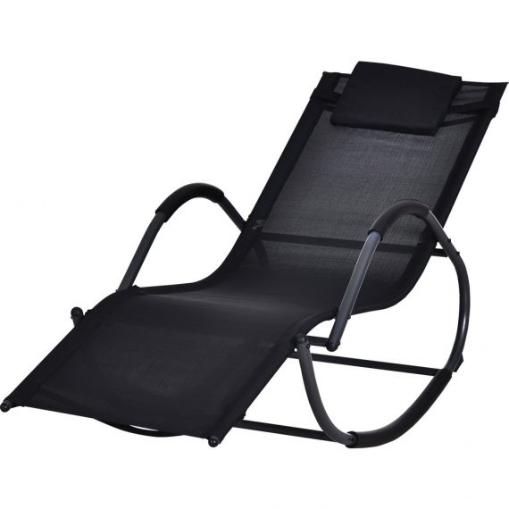 Chaise longue Ã  bascule rocking chair design contemporain 3662970063446