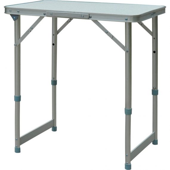 Table pliante table de camping aluminium MDF blanc 3662970076026