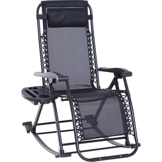 Rocking chair pliable chaise longue zÃ©ro gravitÃ© 2 en 1 3662970076637