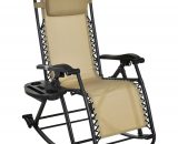 Rocking chair pliable chaise longue zÃ©ro gravitÃ© 2 en 1 3662970076644