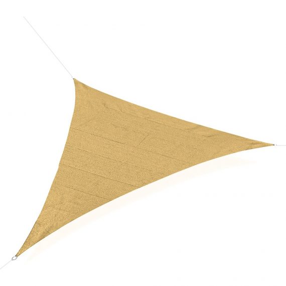 Voile d'ombrage triangulaire grande taille 5 x 5 x 5 m HDPE 3662970078495