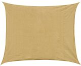 Outsunny Voile d'Ombrage Beige Rectangulaire 4 x 6 m 6932185953120