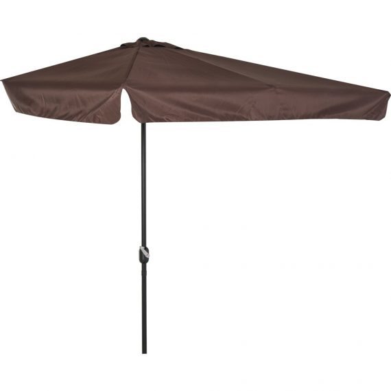 Parasol de balcon - demi parasol - 5 entretoises mÃ©tal polyester haute densitÃ© 3662970080405