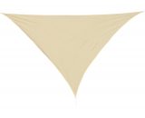 Outsunny Voile d'Ombrage Triangulaire Sable 4 x 4 x 4 m 3662970016015