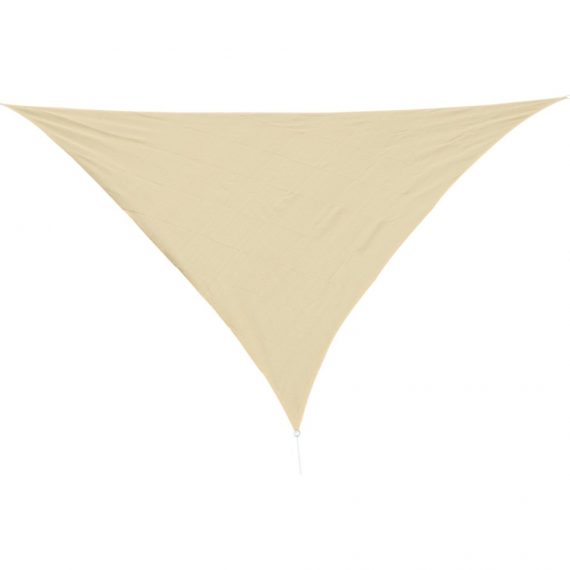 Outsunny Voile d'Ombrage Triangulaire Sable 4 x 4 x 4 m 3662970016015